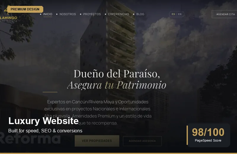 Sitio premium inmobiliario
