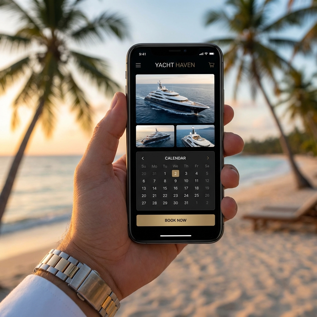 Yacht Booking App Interface