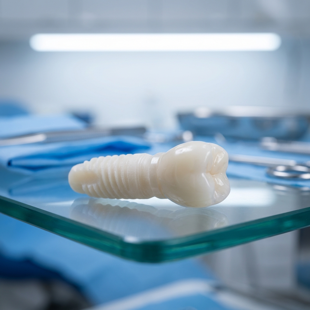 Zirconia Implant Macro Shot