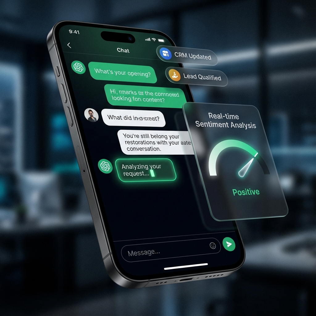 AI Chatbot Interface with Sentiment Analysis