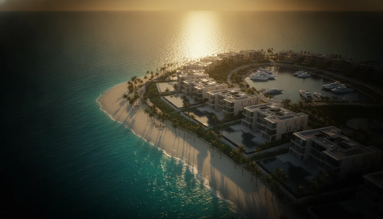 Aerial view of a real estate development marketed by JegoDigital