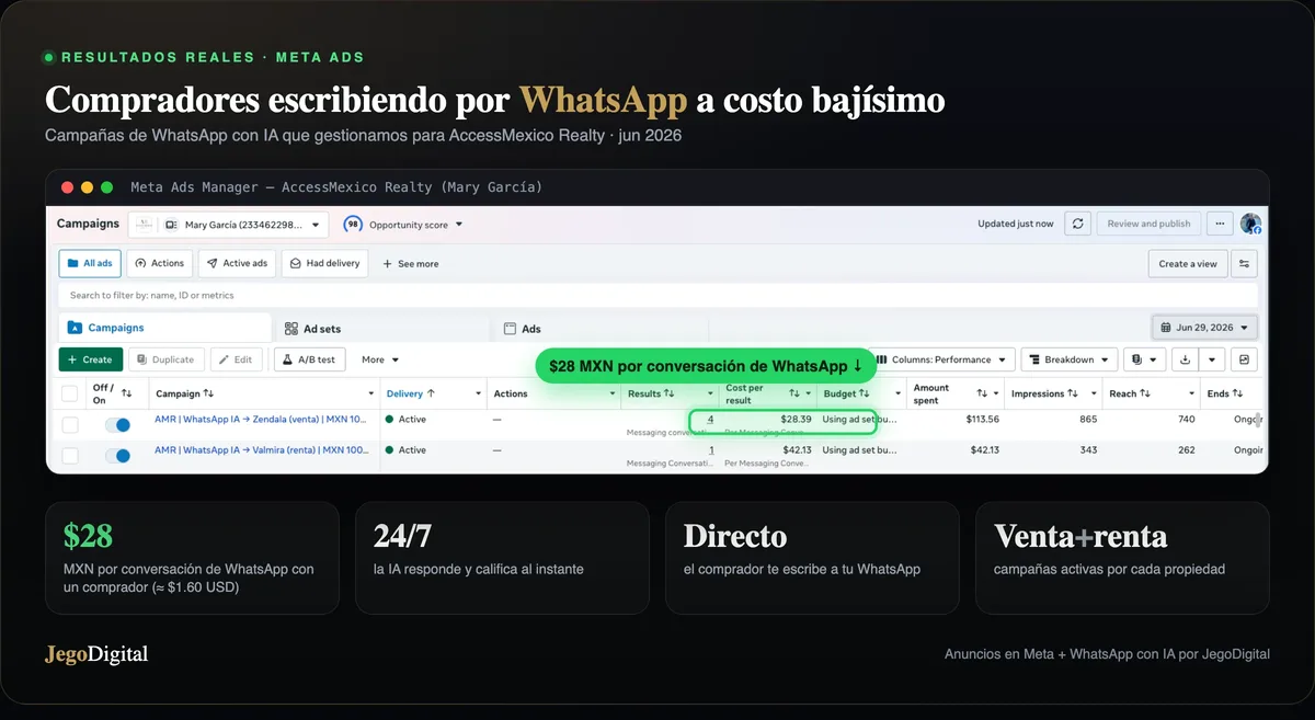 Resultados reales de una campana de Meta Ads