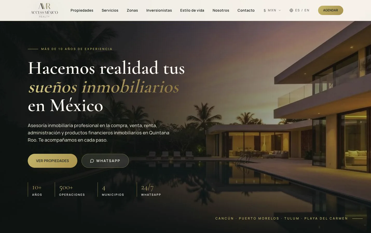 Access Mexico Realty desktop preview