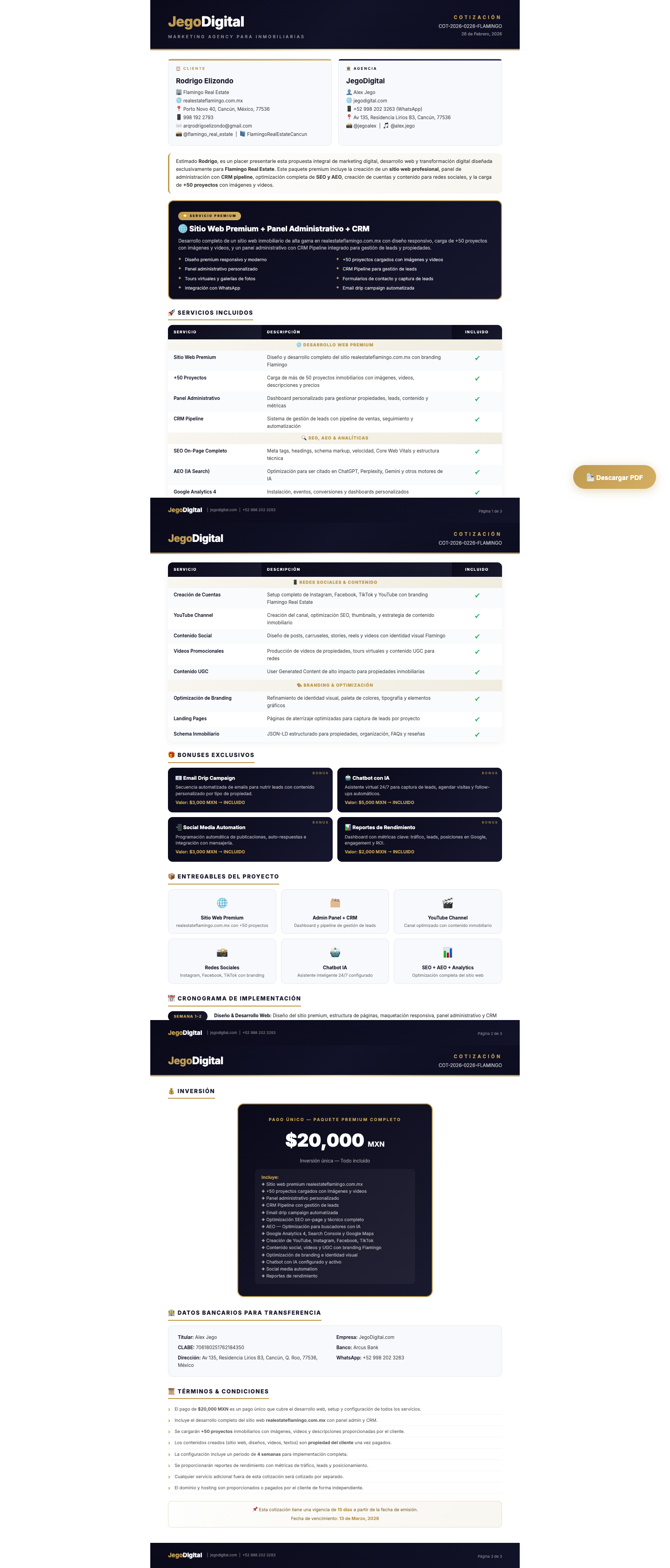 Flamingo Real Estate Proposal