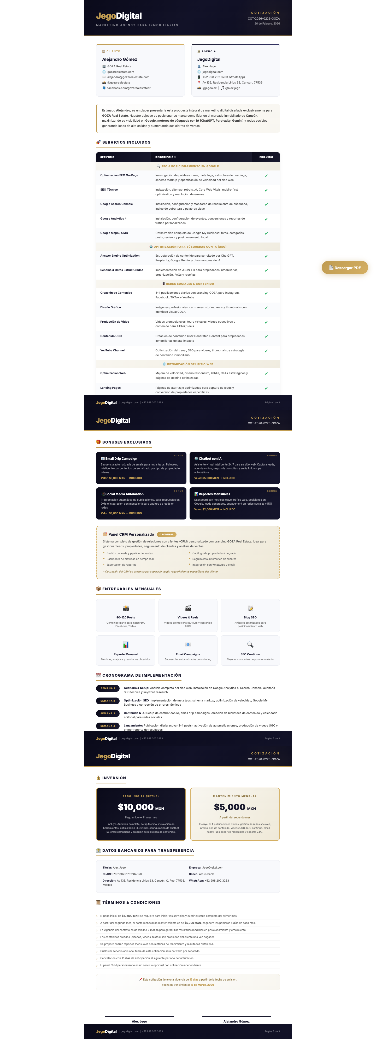 Goza Real Estate Proposal