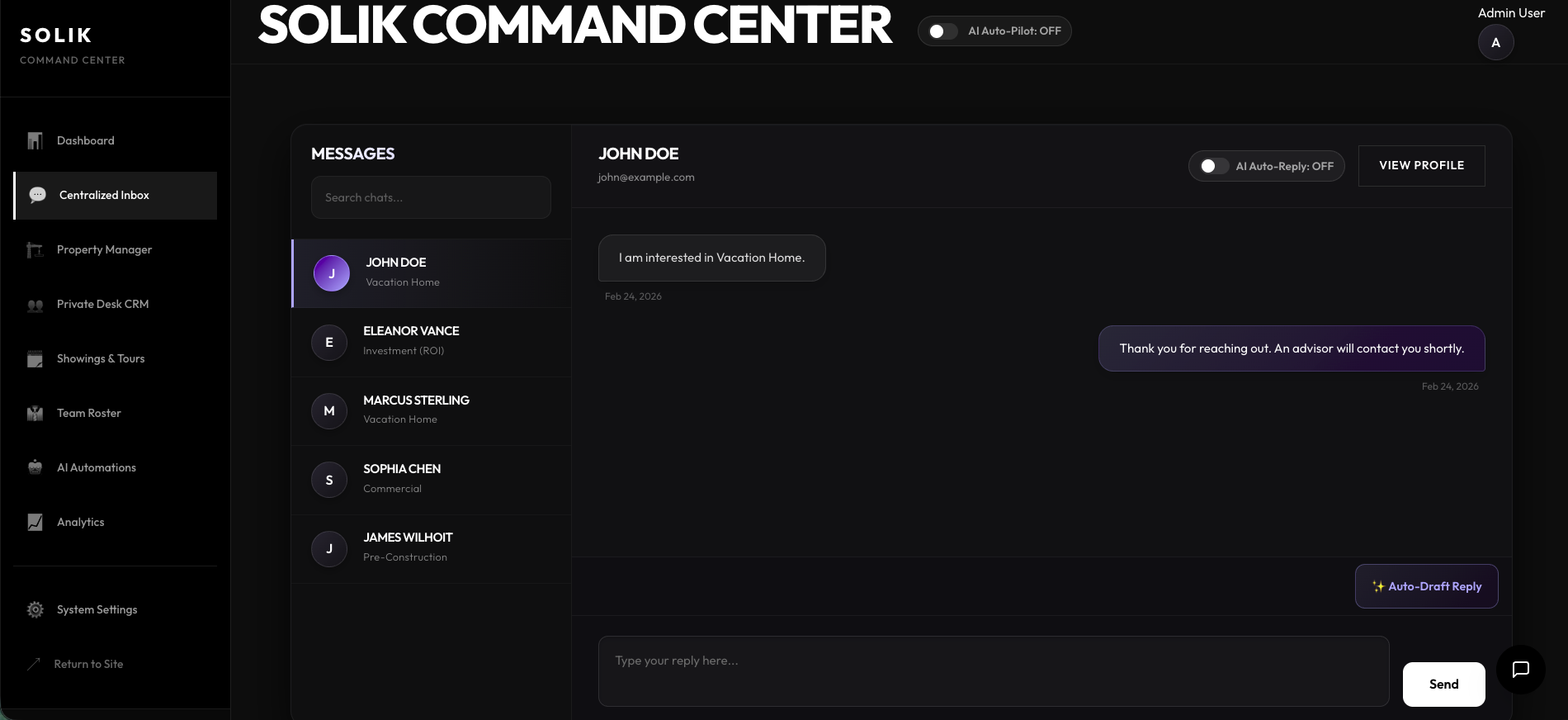 Email Nurture Center