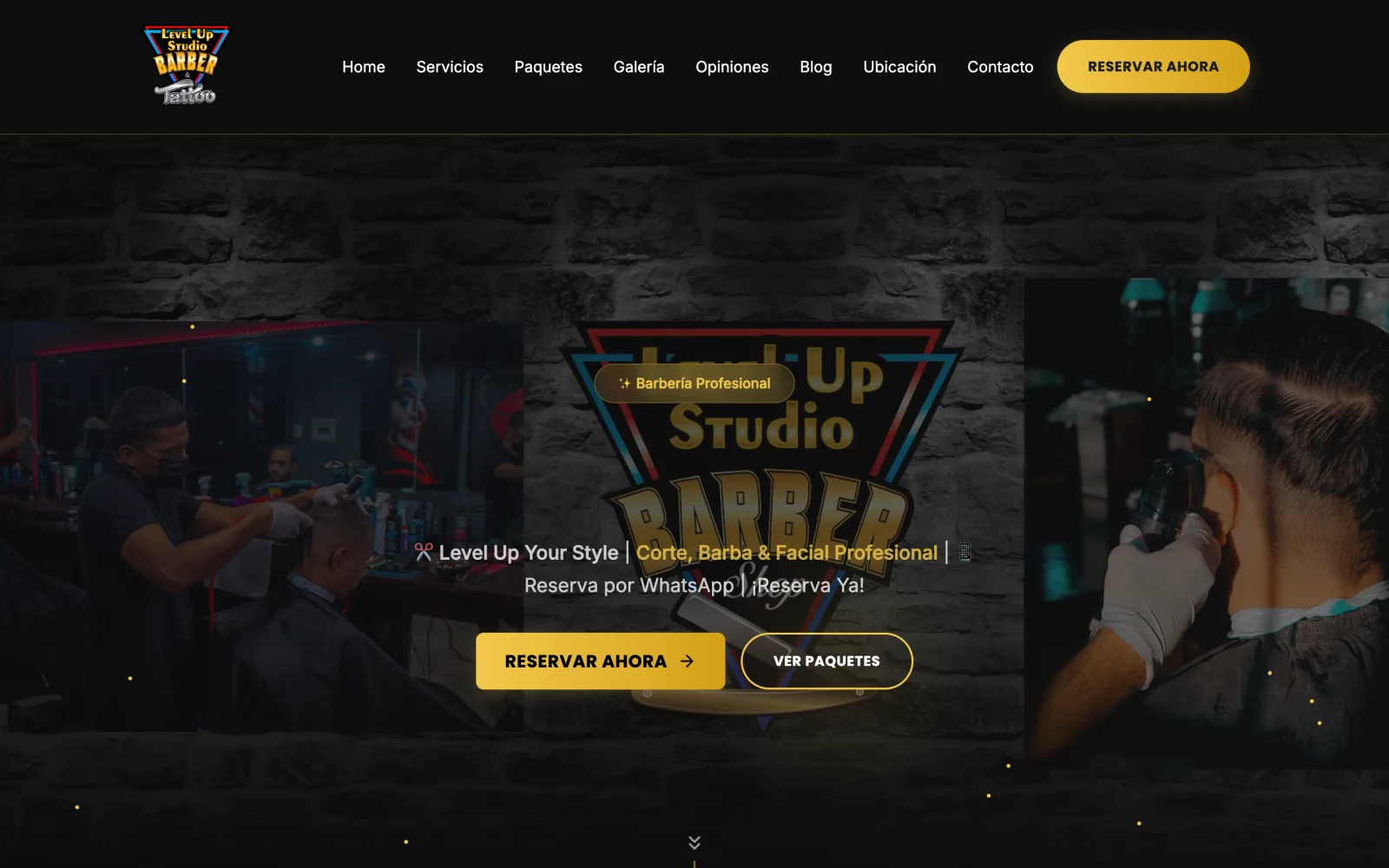 Studio Level Up website built by JegoDigital